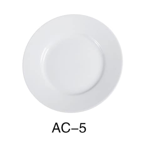 Yanco 5.5 in. ABCO Bread Plate - Porcelain, Super White, 36PK AC-5